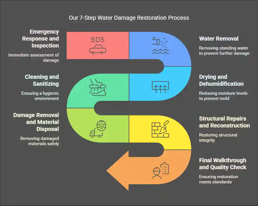 Step Water Damage Restoration Process