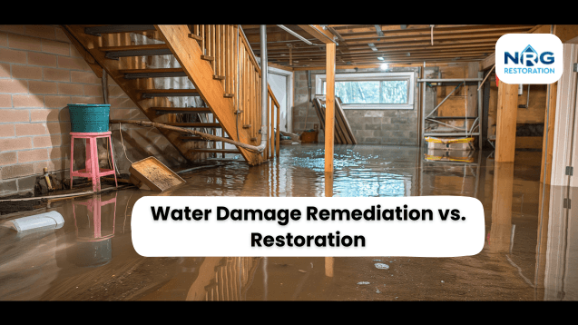 Water Damage Remediation vs. Restoration Water Damage Remediation vs. Restoration