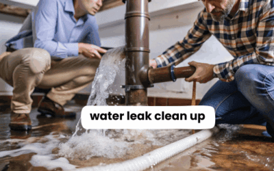 How Professionals Handle Water Leak Clean Up the Right Way