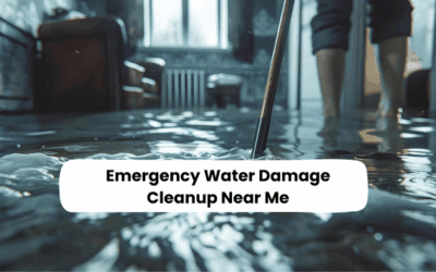 Emergency Water Damage Cleanup Near Me: How Fast Response Can Save Your Property