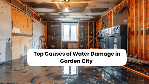 water damage in garden city